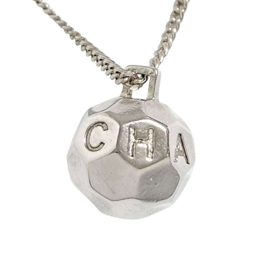 Chanel Women's Mirror Ball Pendant Necklace, Silver